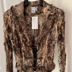 ALBERTO MAKALI INCREDIBLE JACKET W/ METAL ORNAMENT